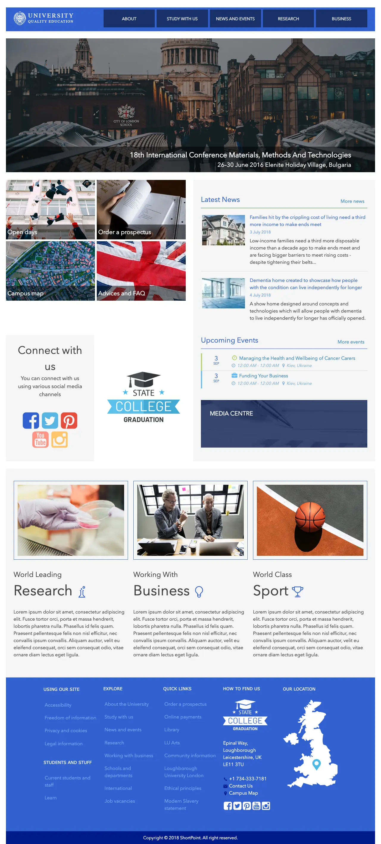 SharePoint Academic Portal Template