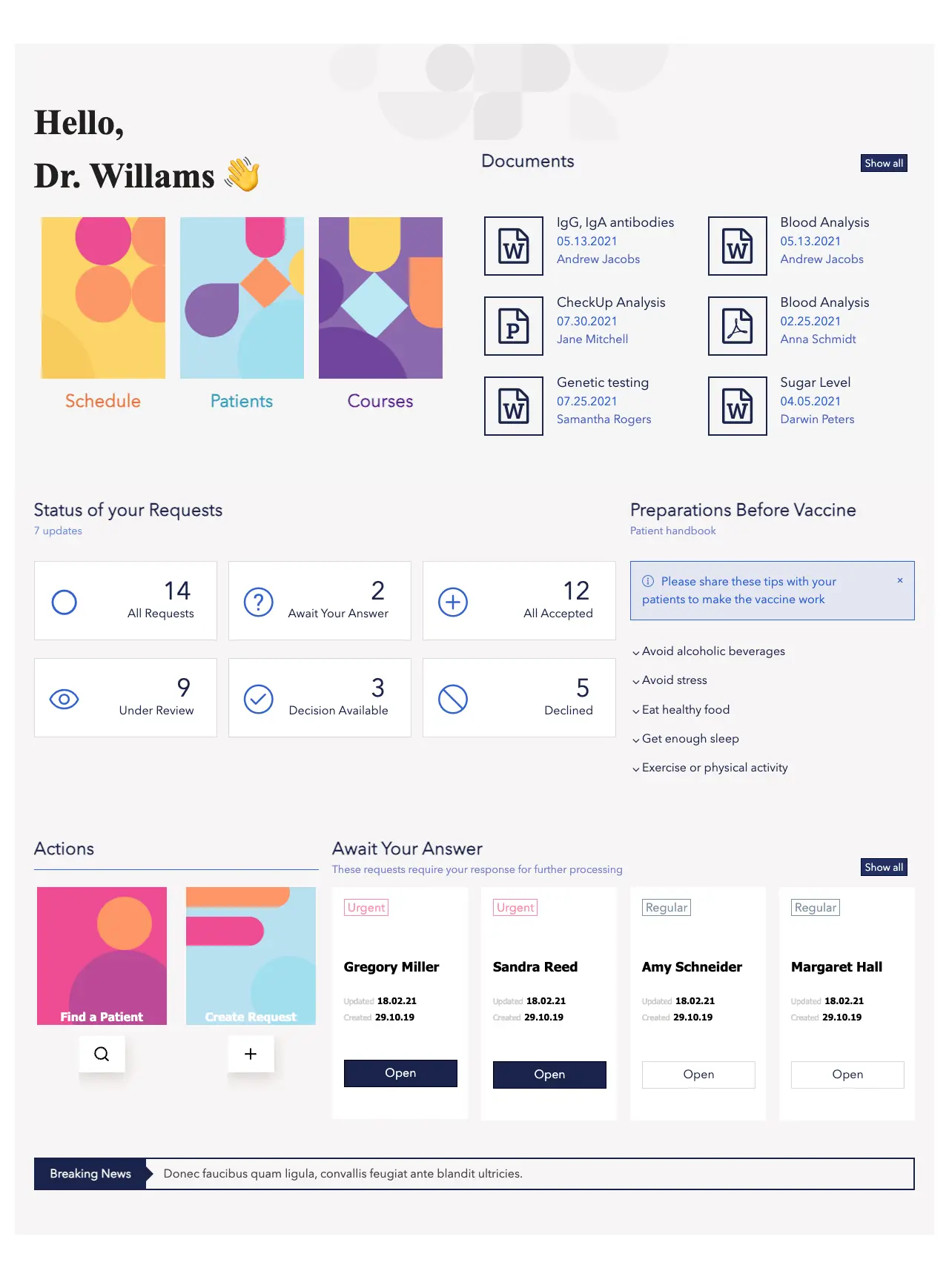 SharePoint Doctor Dashboard Template