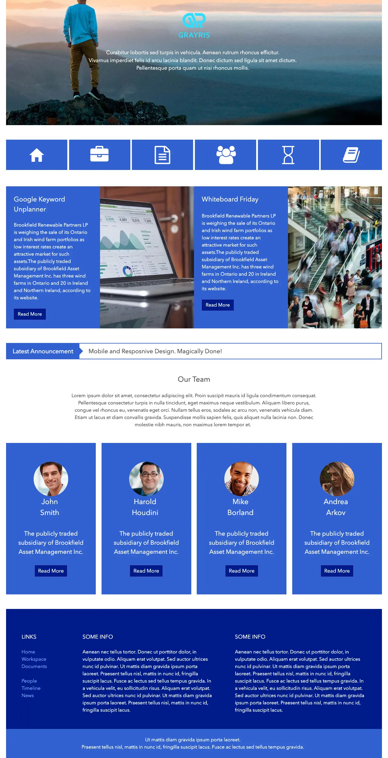 SharePoint Team & Announcements Template
