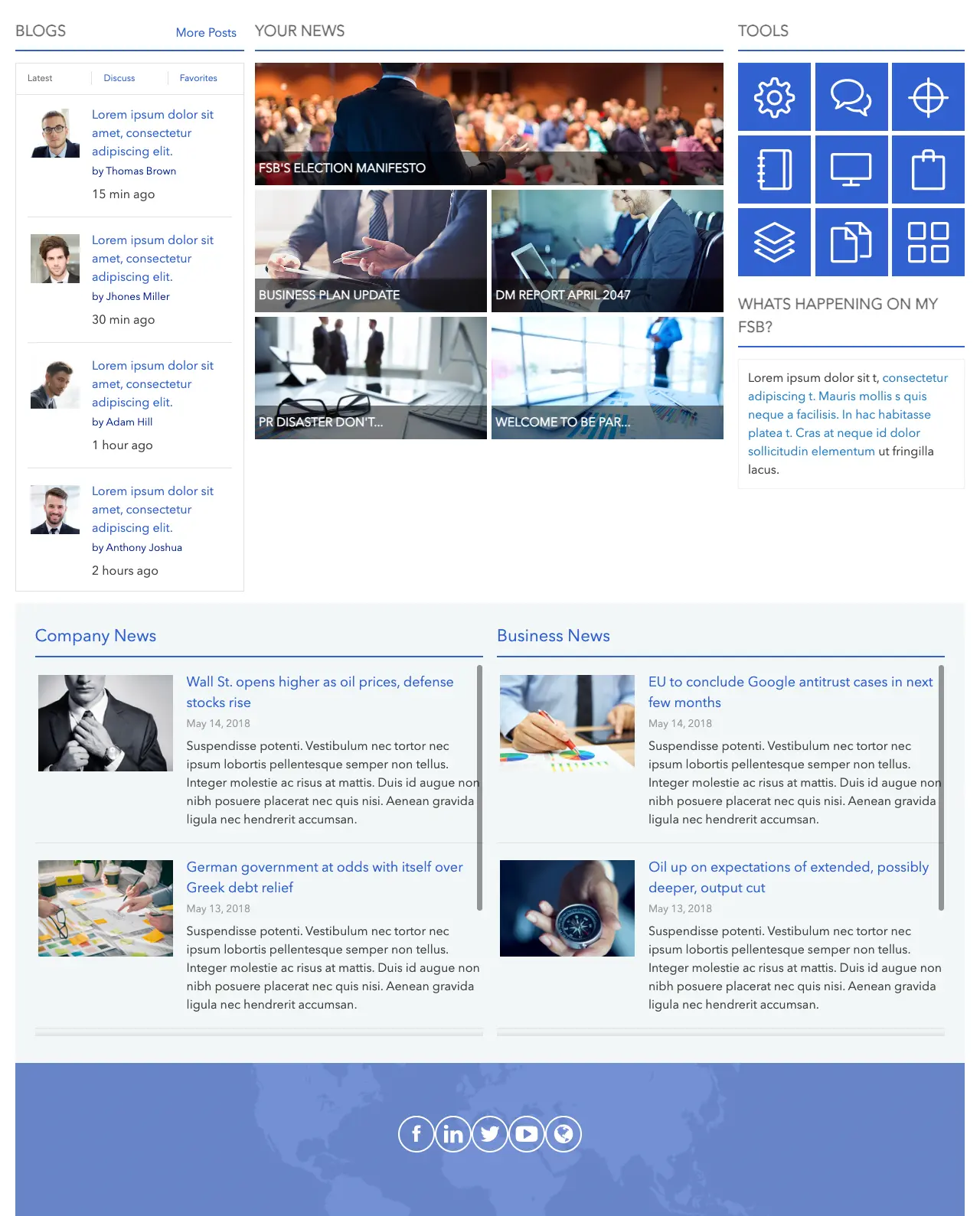 SharePoint News & Blogs Template