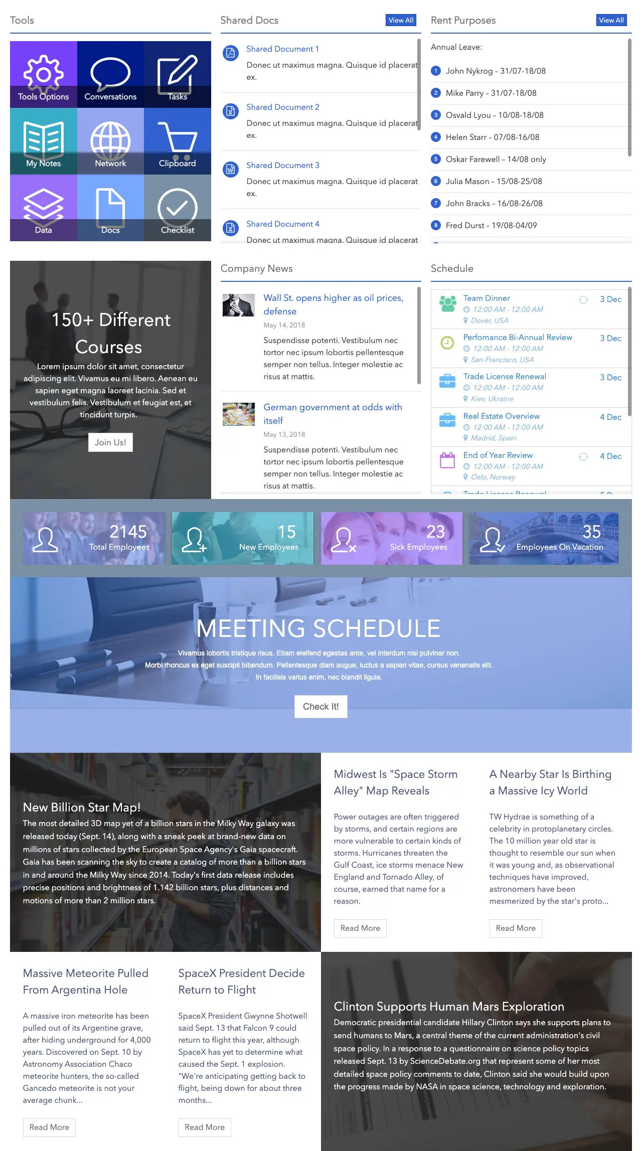 SharePoint Employee Tools Template