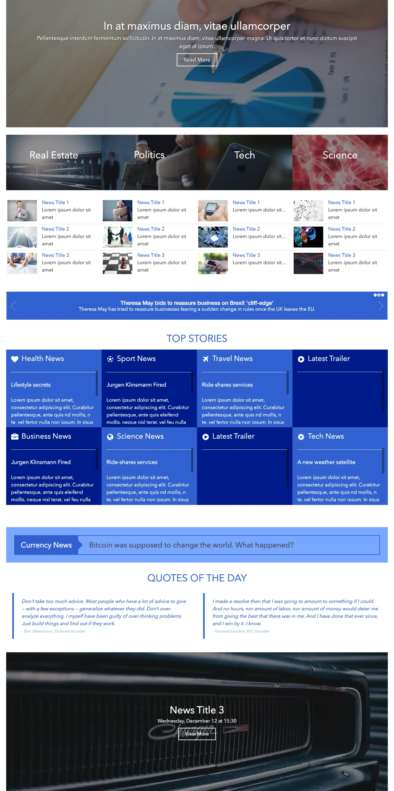 SharePoint News Portal Template