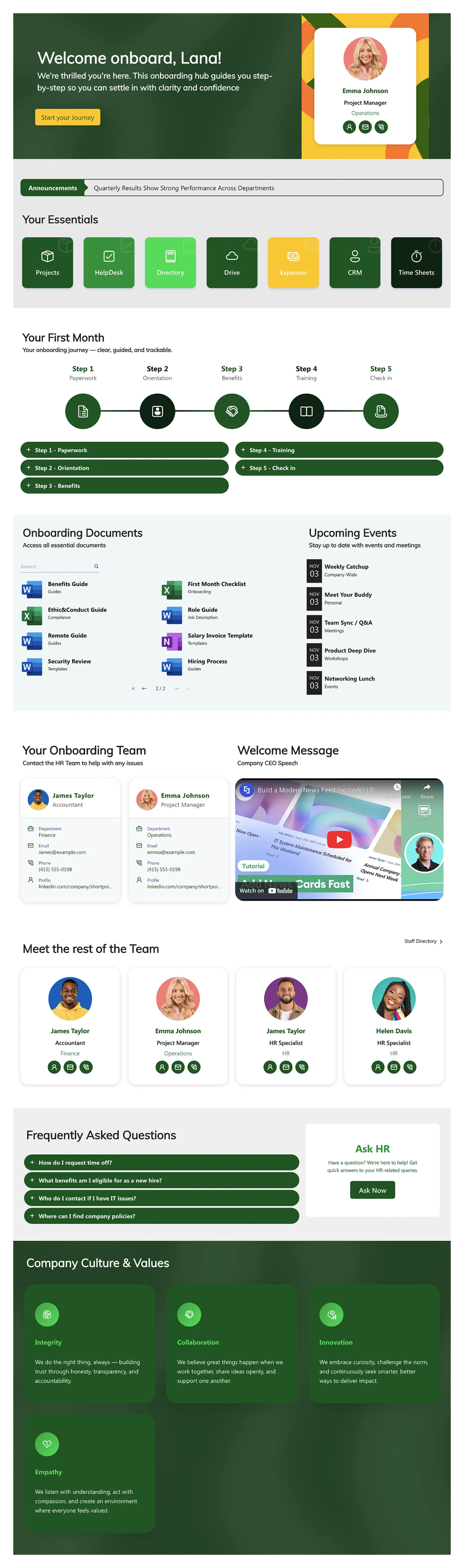 Onboarding Essentials - Employee Onboarding Template: Get new hires productive from their first day.