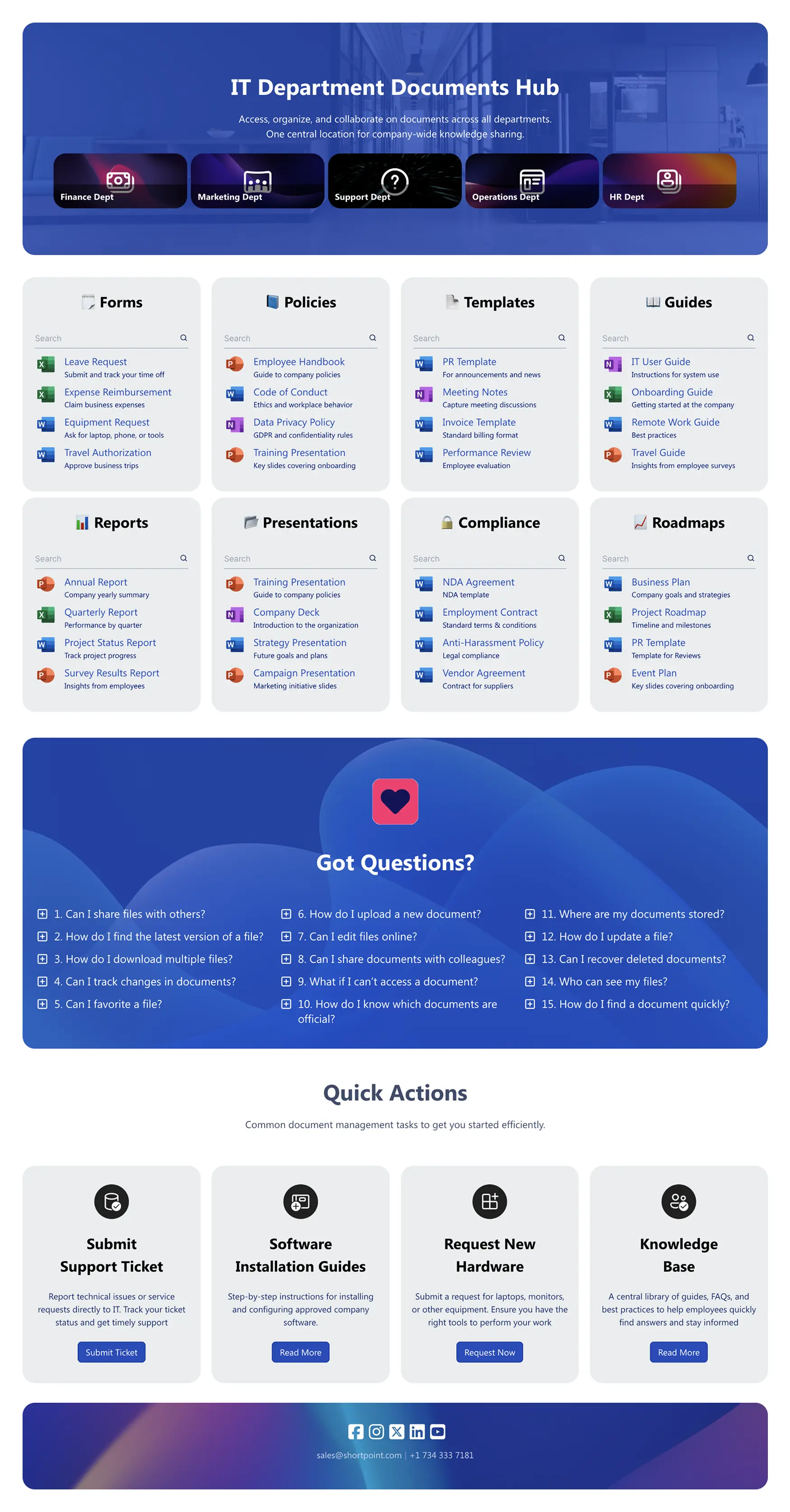 Documents 1 – SharePoint Document Library Template: Faster document findability with search, filters, and categories